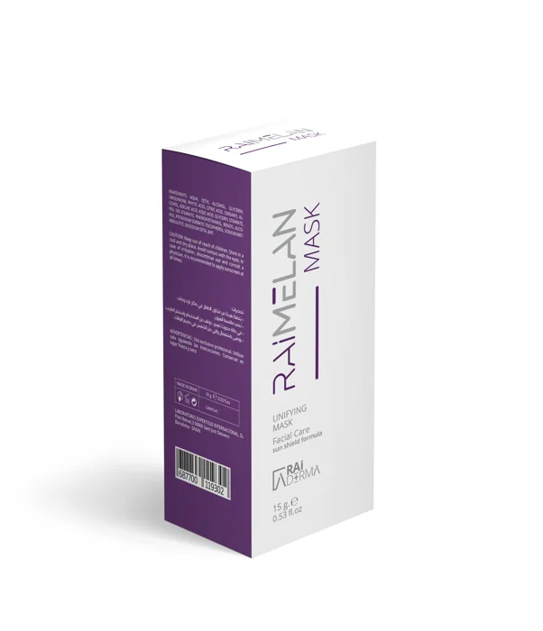 RaiMelan Unifying Mask product packaging